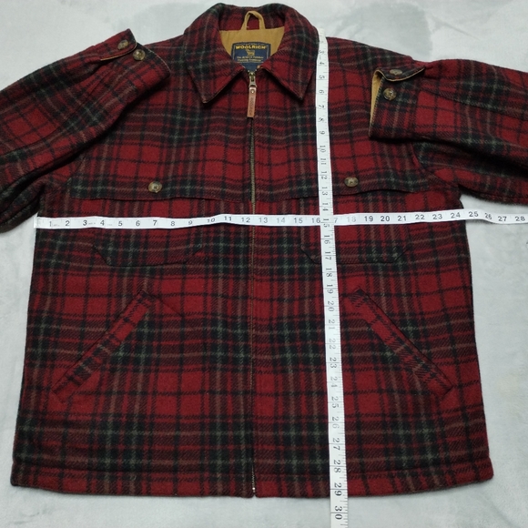 Woolrich plaid wool jacket mens size medium - Picture 10 of 16